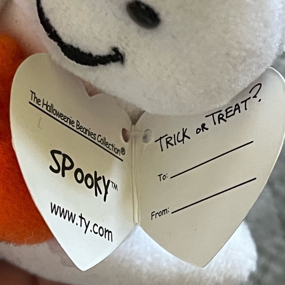 LOT of 4 Halloween Plush TY Beanies Mask Grimm Spooky Mary Meyer Mummy Puppet - Picture 8 of 10